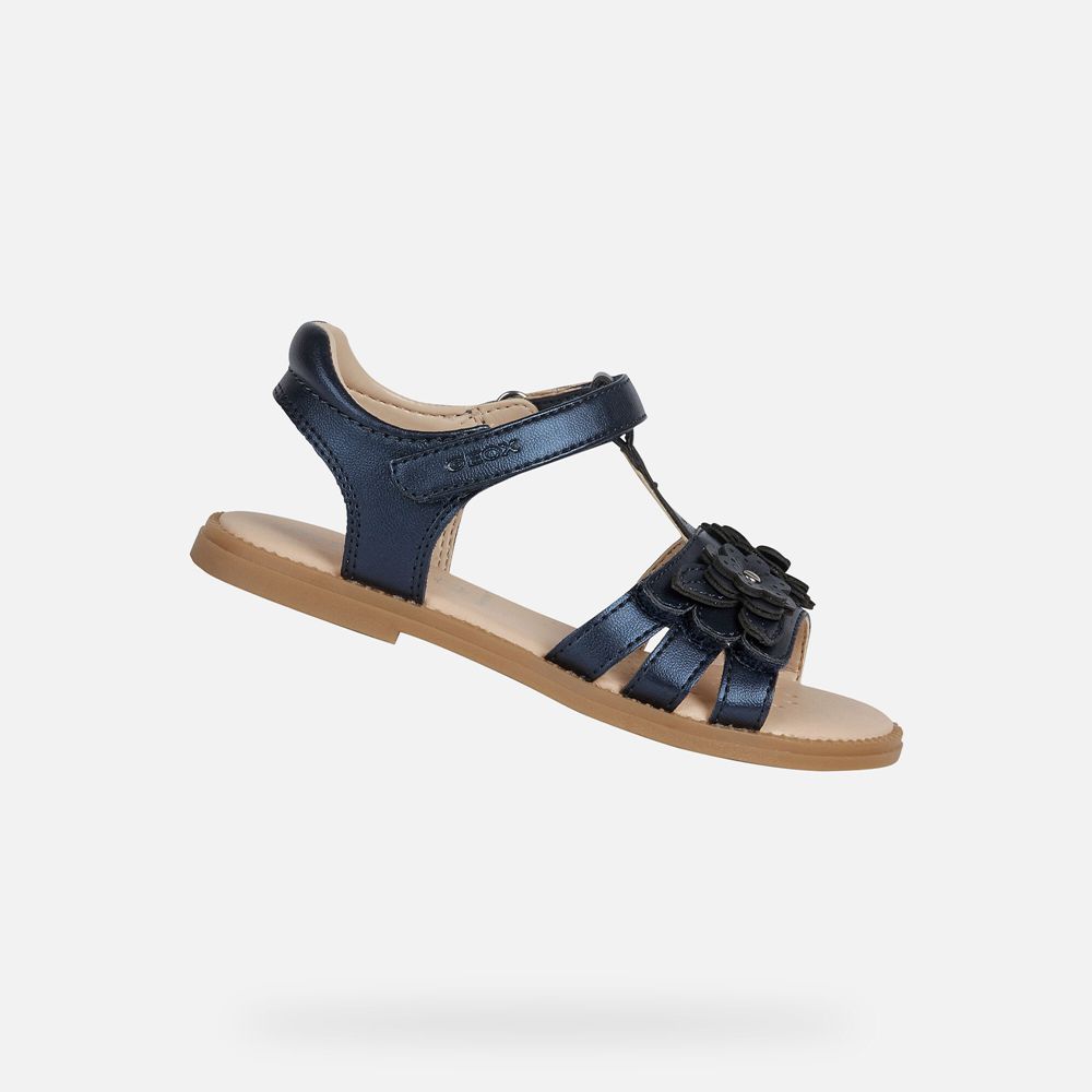 Sandalias Geox Menina Azul Marinho - Karly - ISPVX3904